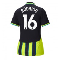 Camisa de Futebol Manchester City Rodri Hernandez #16 Equipamento Secundário Mulheres 2024-25 Manga Curta